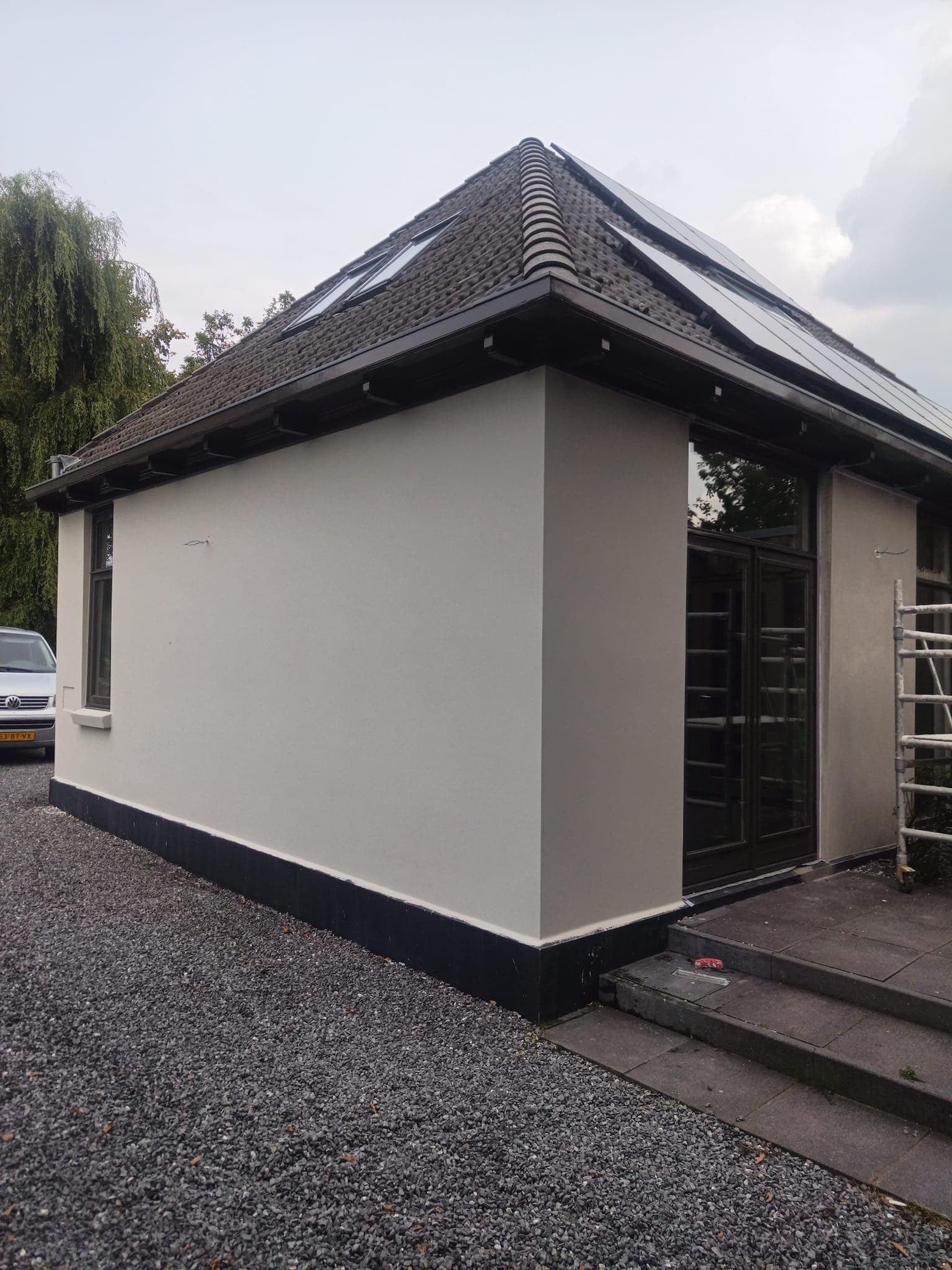 Detail sterk stucwerk