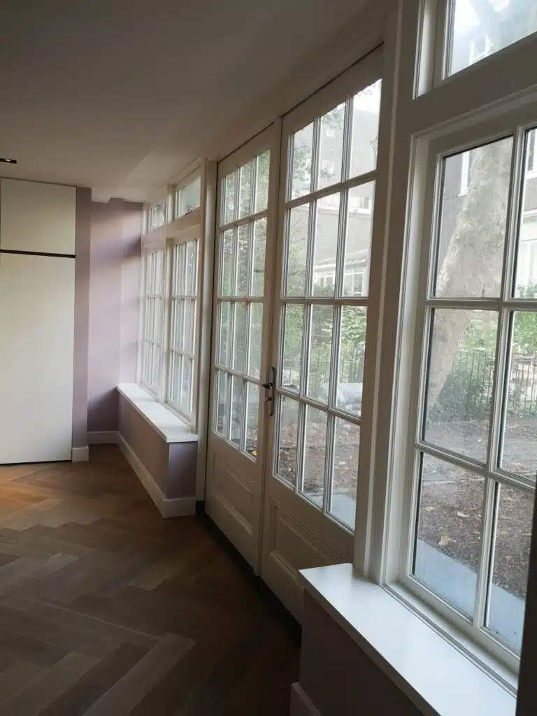 Kozijnen geschilderd