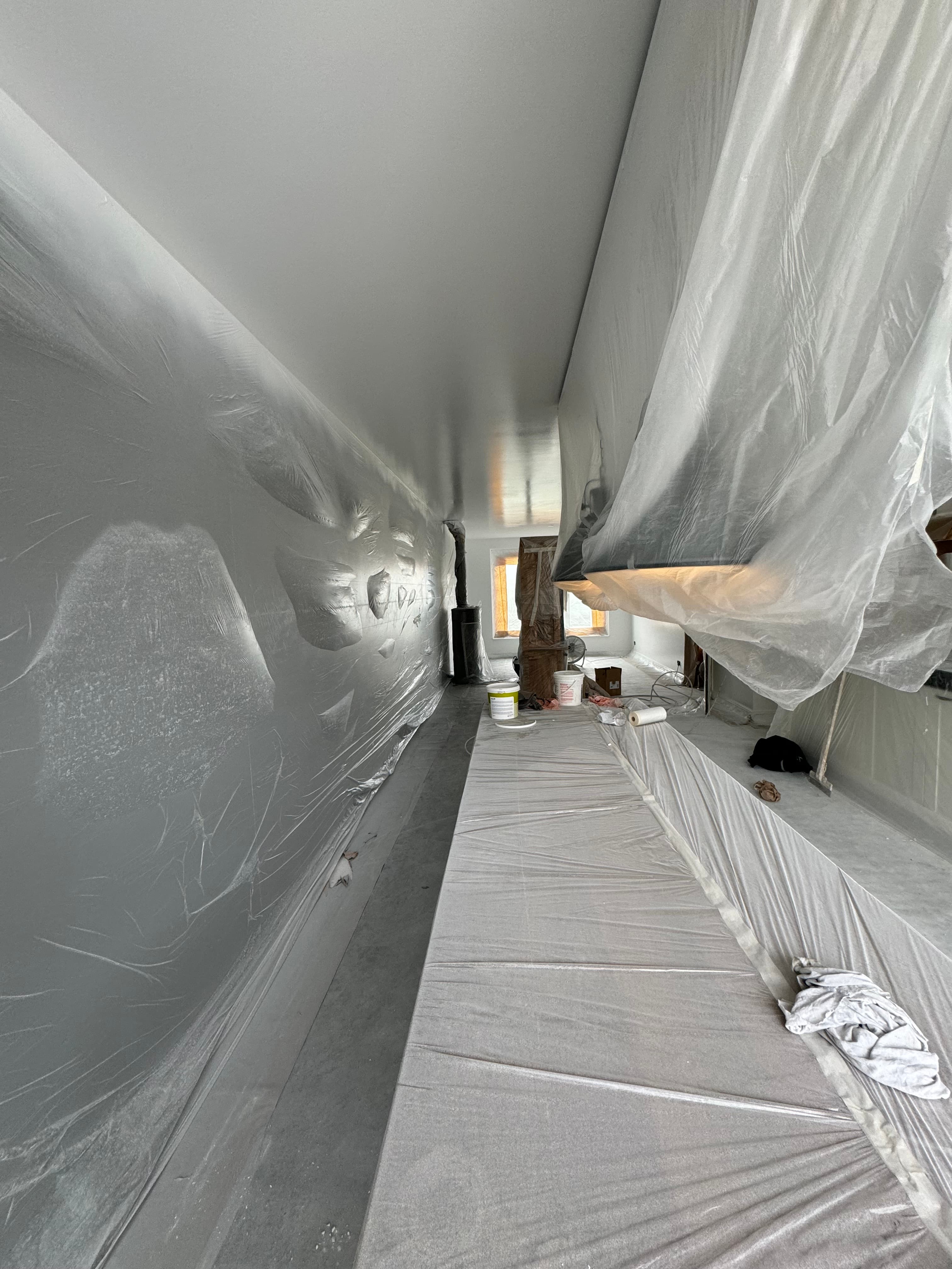 Plafond spuitwerk