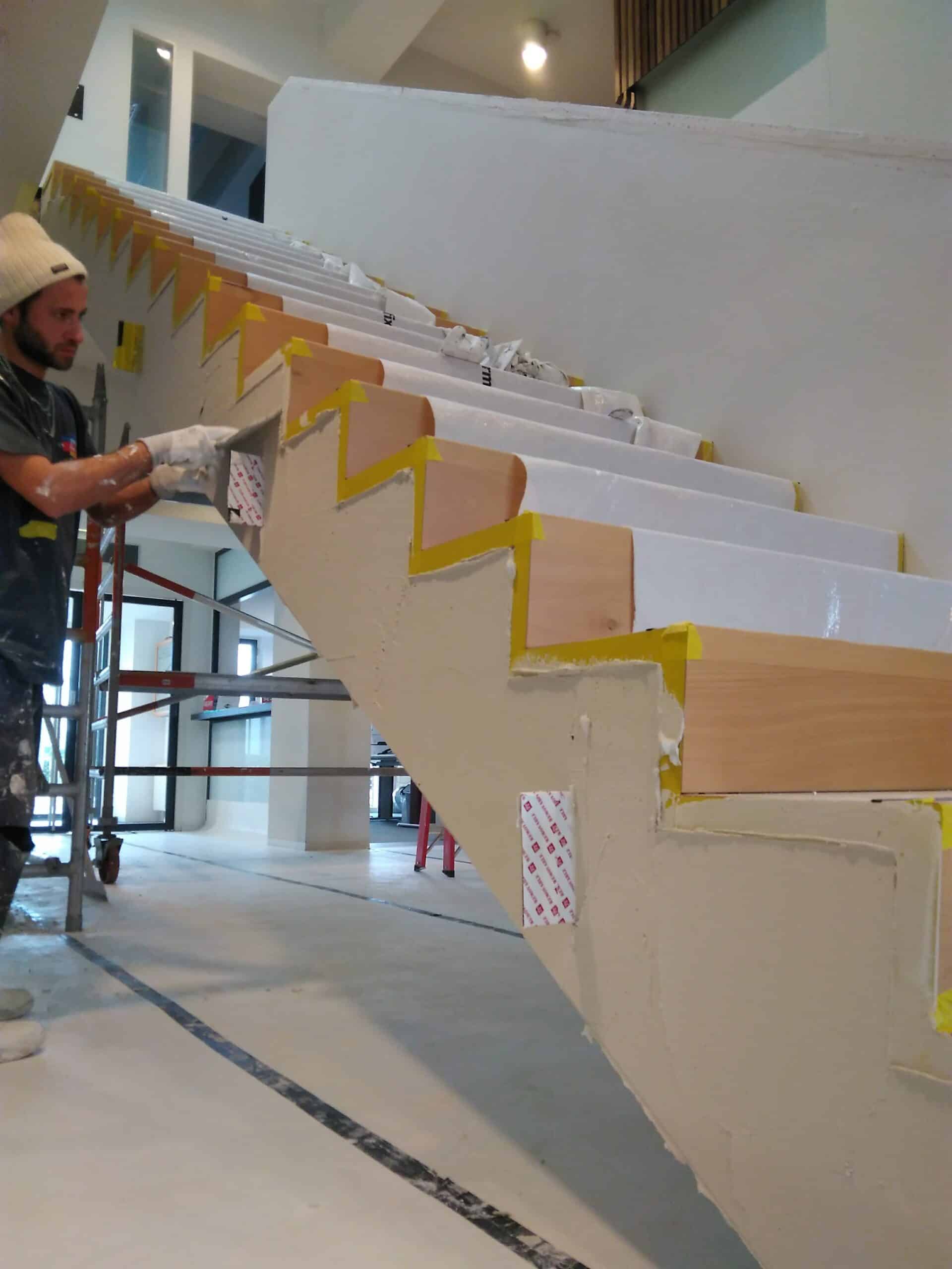 Trap schilderwerk detail